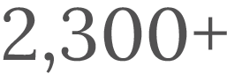 Badge showcasing more than 2,300 completed custom closet and organization projects.