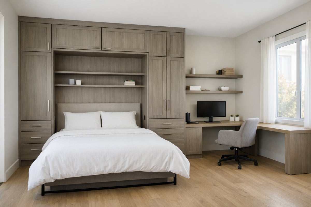 Murphy Bed Home Office Setup