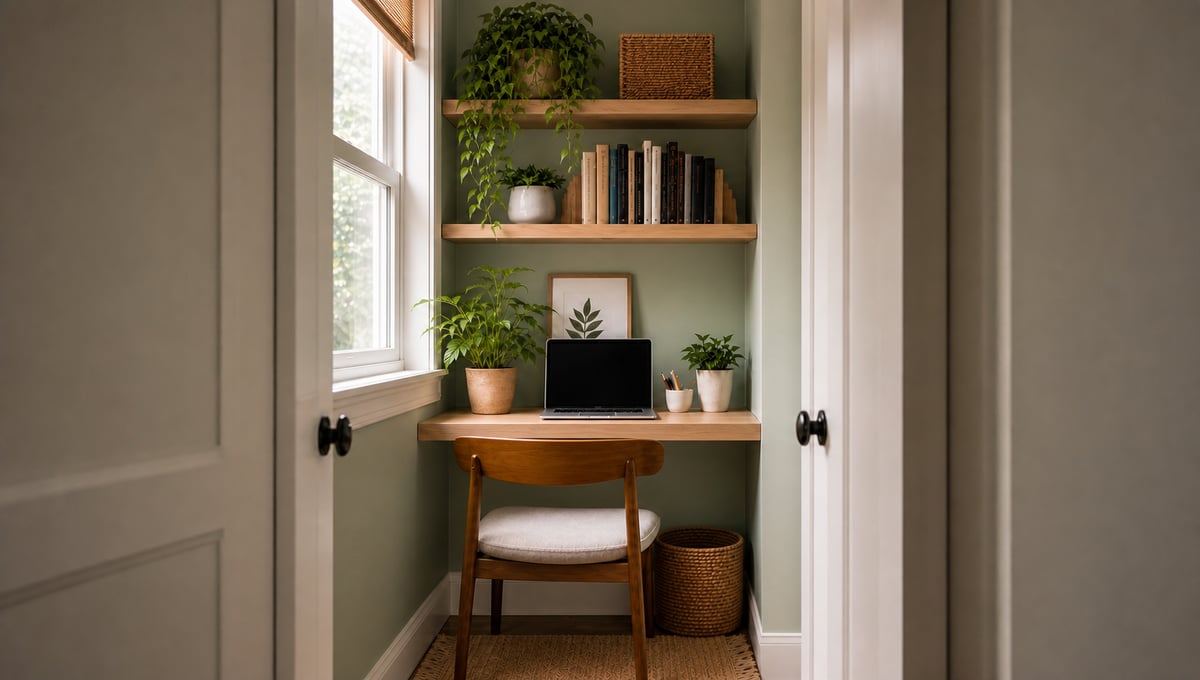 Workspace in Converted Shallow Closet2