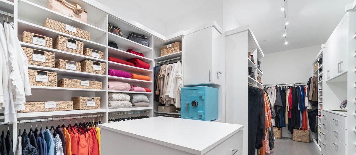 Custom Master Closet - organized