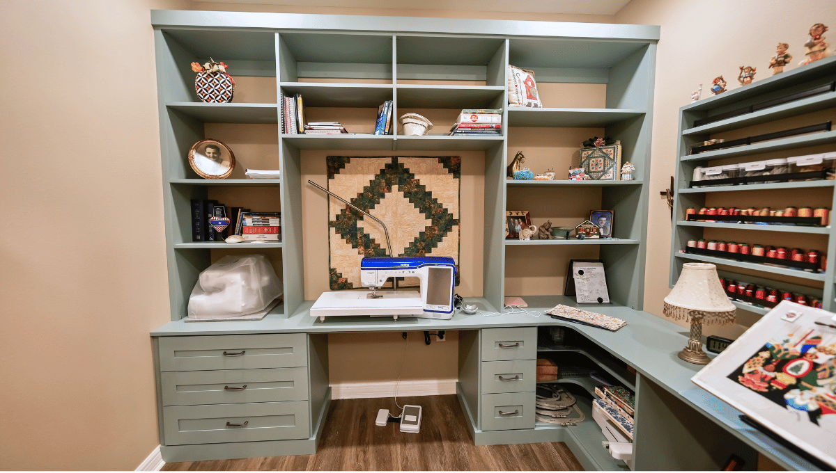 how to hide cables custom home office (2)
