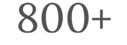 Badge showcasing more than 800 completed custom closet and organization projects.