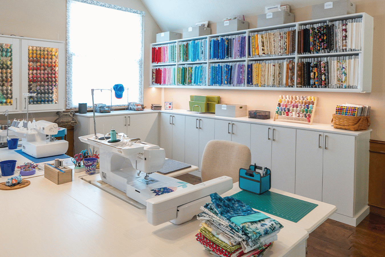 Creative spaces built to keep supplies tidy and inspiration flowing smoothly.
