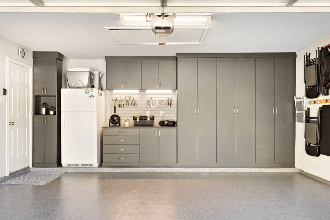 Durable, organized systems that make the garage more functional and intentional daily use.