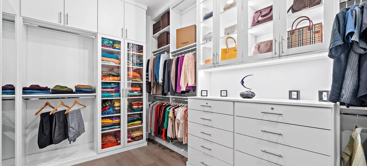 Custom closet organization