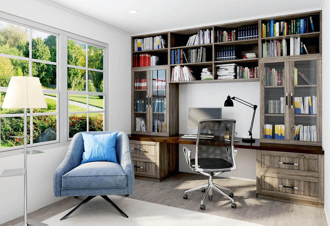Making Your Home Office More Efficient With Custom Designed Built-Ins