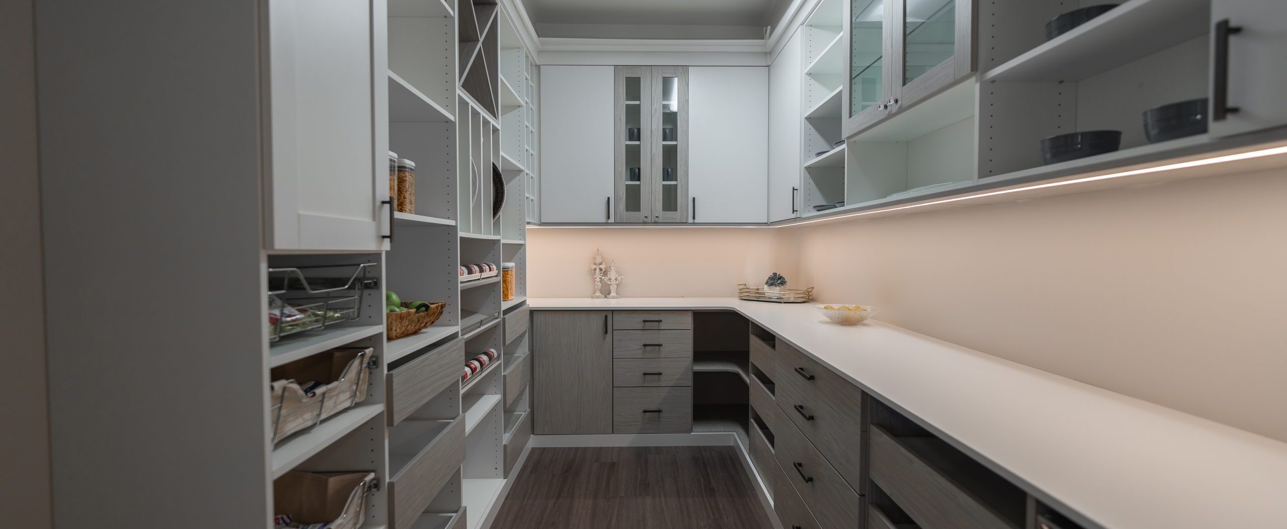 Custom pantry organization