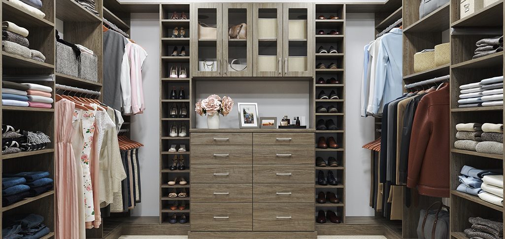 Walk-in closet organization ideas